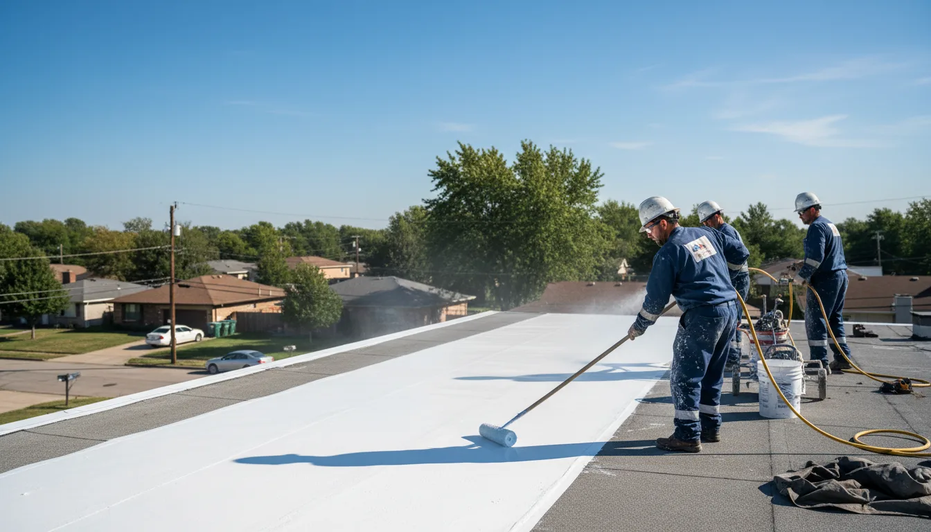 Commercial roof coating in Nemacolin, PA near me